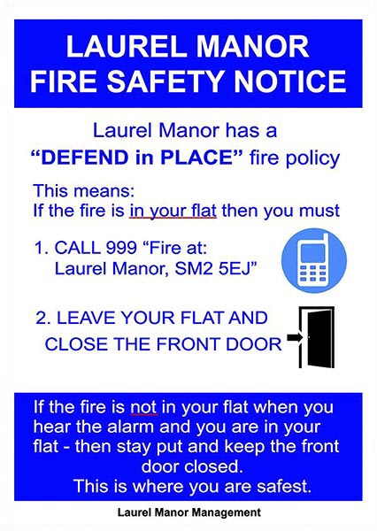Fire notice